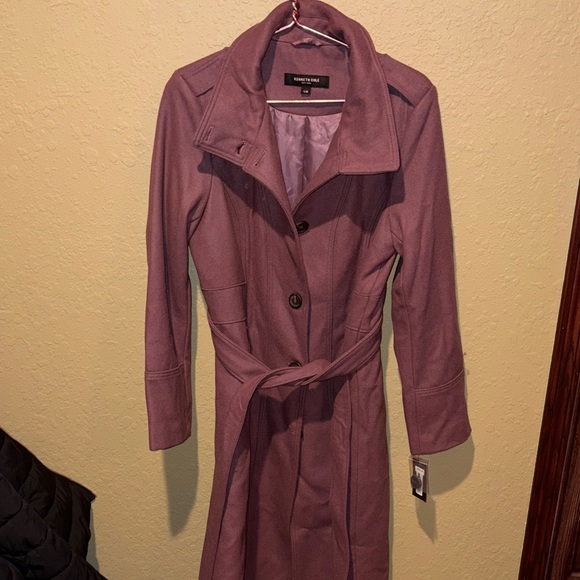 Kenneth Cole Jackets & Blazers - Kenneth Cole Women's Mauve Trench Coat